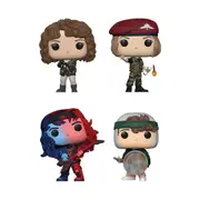 Stranger Things - Nancy, Robin, Eddie & Dustin US Exclusive Pop!, 4 Pack - 4 Inch