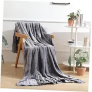 Fleece Throw Blankets for Couch & Bed Grey, Luxury Plush Cozy Fuzzy Black
