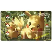 Pikachu Pokemon Playmat With Zones Trading Card Game Play Mat 24*14" _jj53