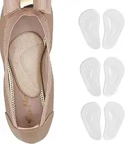 Flat Feet Arch Support Insoles - Gel Inserts for Plantar Fasciitis - Adhesive Arch Pads to Relieve Pressure and Foot Pain - 3 Pairs