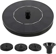 Solar Fountain Water Pump Bird Bath Powered Panel Spray Head Solar Powered Free Standing Floating Water Pump Kit for Garden, Patio, Pond and Pool