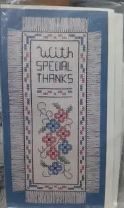 Faye Raye Stitcheries Original Needlework Designs With Special Thanks 7"x3" Kit