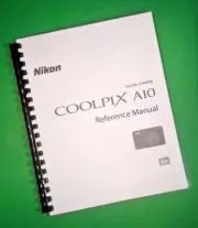 Owners Manual for Nikon A10 Coolpix Reference Camera 147 Pages W/Clear Covers!