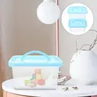 2 Pcs Stackable Box Lids Kids Toy Baskets Clear Bin Plastic Storage Bin Tote