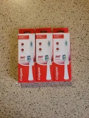 3 2-Pks Colgate 360 Advanced Powered Toothbrush Replacement Heads Soft Bristles