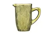 Ladelle Areca Glass 20cm Jug Pitcher Drinking Water Container w Handle Olive