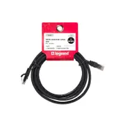 Legrand 2m Black Cat6A RJ45 SFTP Patch Lead