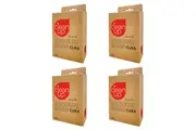 4x 10pc CleanUp CU65 Replacement Vacuum Bags Set Pro Series Cleaners White