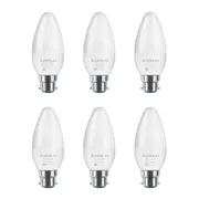 6x Sansai Home/Office LED 425lm Light Bulb C37 5W B22 Bayonet Warm White 3000K