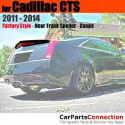 Painted Trunk Spoiler For 11-14 Cadillac CTS Coupe WA636R SWITCHBLADE SILVER MET