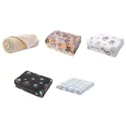Dog Blanket Paw Print Pet Dog Blanket Cats Throw Scratch-proof Dog Sofa Blanket