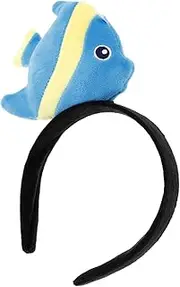 [ADOCARN] Fish Headband Head Band Halloween Headbands Costumes for Tropical Fish Hairband Accessory Cartoon Headband for Animal Headband for Children Plush Blue