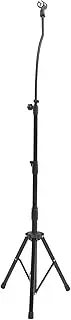 QUMIIRITY Adjustable Tripod Mic Stand for Stage Performances Floor Standing Microphone Bracket Telescopic Design for Karaoke Speeches Live Broadcasts Events