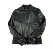 Dolce & Gabbana Brown Lambskin Silk Lined Full Zip Bomber Jacket Size 50 EU NWT