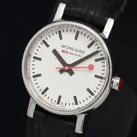 在飛比找Yahoo!奇摩拍賣優惠-【精品廉售/手錶】瑞士官方鐵道錶Mondaine 石英女腕錶