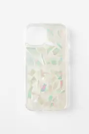 [Typo] Typo - Snap On Protective Phone Case Iphone 13/14/15 - Trapped shell pieces/ clear SOLID TRAPPED SHELL PIECES/ CLEAR