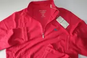 Tommy Bahama Emfielder Half Zip Pullover Sweatshirt Amaranth Red New Medium M