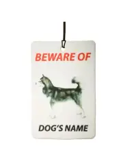 Personalized Alaskan Malamute Dog Car Air Freshener