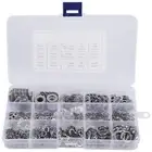 304 Stainless Steel Flat Washer and Lock Washer Assortment Set(700 Pieces,4304