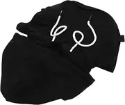 [TEMPNAP] Decorative Pullover Black Hoodie Hoodies for Men False Collars for Ladies Costume Hoodie Coat Hood Replacement Shirt Collar Inserts Women False Collars for Men Cotton