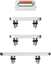 Risidamoy for iPhone 13 Power Button and Volume Button Replacement Side Key Button Replace Silence ON Off Mute Control Button Fix Model: A2482 A2631 A2633 A2634 (Starlight)