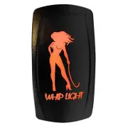 On/off Orange Whip Light Rocker Switch LED backlit for Auto & Boat [5359B4]