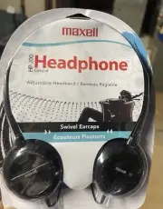 NEW Maxell HP-200 Headphones Adjustable Headband Swivel Earcaps 190318 (2pk)