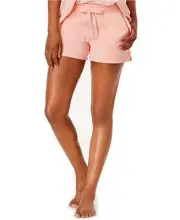 Alfani Knit Ladder Stitch Pajama Shorts Light Blush Peach XLarge