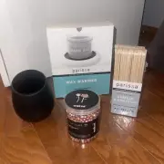 Parissa 120V Electric Wax Warmer Plate, Waxing Spatulas, Wax Beans & Cup NIB