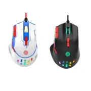 USB Gaming 9-button Macro Programming RGB Light 6 Gear 6400DPI
