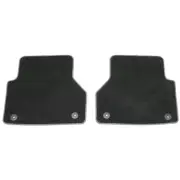 Audi A6 A7 (C8) Floor Mats Premium Velour Textile Rear Fabric Mats