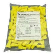 Satco 90-2237 (100 Pack) P11 Yellow Wing Nut Wire Connectors W/Spring 4 #18 Max