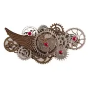 Novelty Hair Barrettes Children Steampunk Gear Shape Chest Hair Supplies