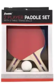 Franklin Professional Table Tennis Kit Ping Pong Paddles Set 2 Players 3 Balls