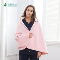 在飛比找PChome24h購物優惠-【OSHIN】日本三合一發熱萬用毯(F)-粉色