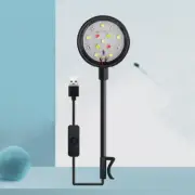 Aquarium Light with Adapter LED Clip on Fish Tank Light, Small Full Spectrum USB