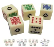 BOGO (5) Ivory Poker Dice Spades Ace - Get 2nd Dice Set Your Choice Match or Mix