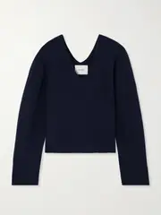 [LISA YANG] LISA YANG - Sara Cashmere Sweater - Navy - 1 1 Blue