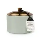 Paddywax - Hygge 5oz. Sage Ceramic Soy Wax Candle with Faux Copper Lid Wild Fig