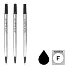 3 Pcs Parker Ink Refills 0.5mm F Black Fit Sonnet IM Urban Vector Rollerball Pen