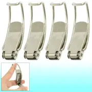 Box Chest Case Spring Loaded Silver Tone Draw Toggle Latch 4 Pcs