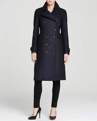 Burberry Brit Rackleigh Wool TrenchCoat Jacket Sizes 08 (EU42)