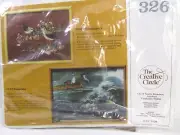 Creative Circle Sandpipers Sea Birds Crewel Embroidery Kit Long Stitch 326 VTG