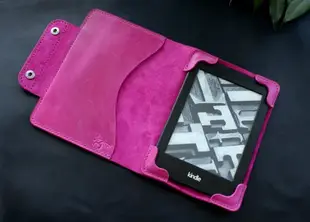 Kindle Paperwhite 11 2021 leather case Fuchsia pink Kindle cover Ereader case