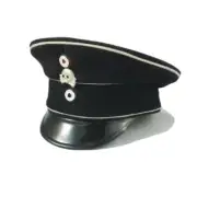 German Imperial Army Hussars officer visor cap, repro (WWI)