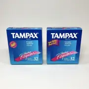 Vintage Tampax Tampons Slender Regular Flushable Applicator 1995 1996 Sealed