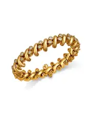 Roberto Coin 18K Yellow Gold Diamond San Marco Reversible Link Bracelet