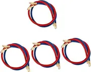 MUCKLILY 4sets Recharge Hose for Portable Ac Car Ac Filling Kit High Strength Easy Install Safe Durable 2pcs*4