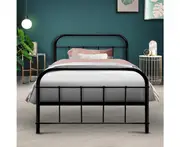 Artiss Metal Bed Frame SINGLE Metal Size Mattress Base Platform Foundation Black