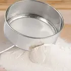 Stainless Steel Sieve Cup Screen Mesh Powder Flour Colander Sieve Hand Crank
